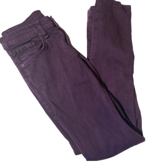 Rag & Bone Purple Skinny Jeans Size 25 - Picture 1 of 7